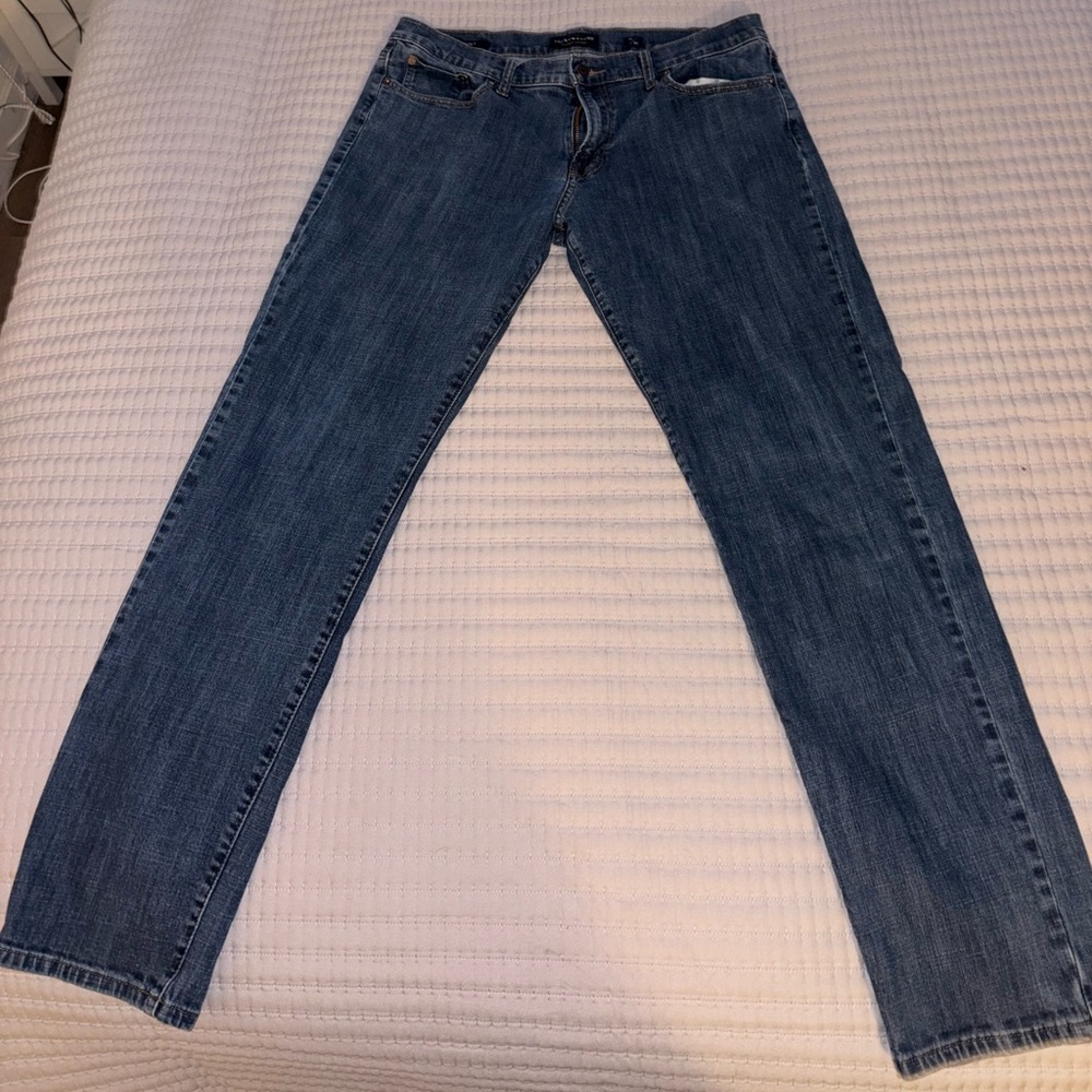 Lucky Brand Women's Straight Leg Jeans in Dark Blue Wash